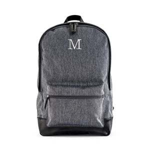 Personalized Classic Backpack With 15" Laptop Sleeve - Heathered Black