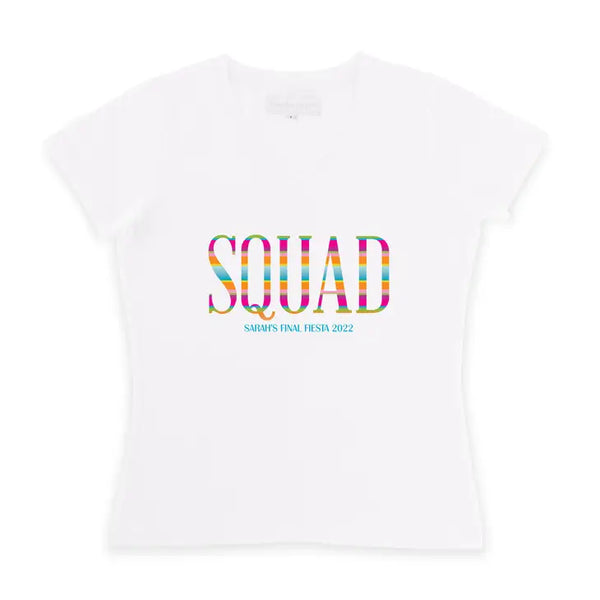 Personalized Bridal Party Wedding T-Shirt - Fiesta Squad