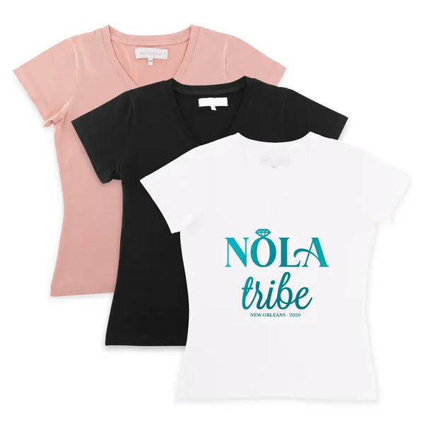 Personalized Bridal Party Wedding T-Shirt - Nola Tribe