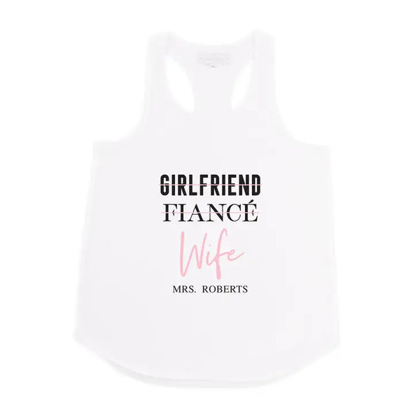 Personalized Bridal Party Wedding Tank Top - Wife Checklist