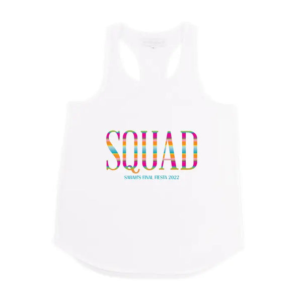 Personalized Bridal Party Wedding Tank Top - Fiesta Squad