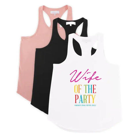 Personalized Bridal Party Wedding Tank Top - Wife Of The Party