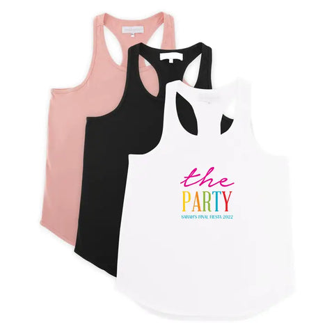 Personalized Bridal Party Wedding Tank Top - The Party