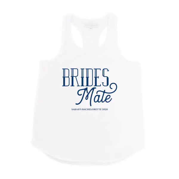 Personalized Bridal Party Wedding Tank Top - Brides Mate