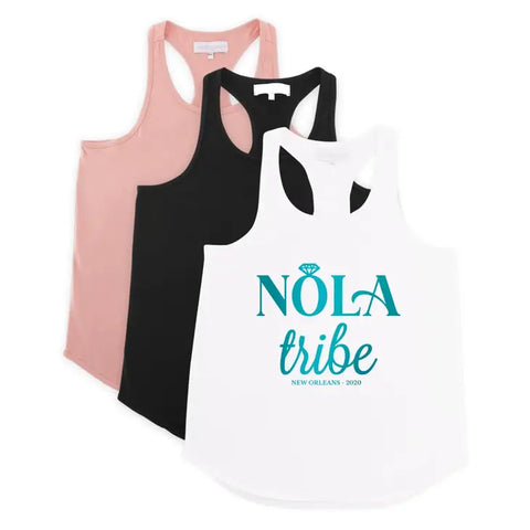 Personalized Bridal Party Wedding Tank Top - Nola Tribe