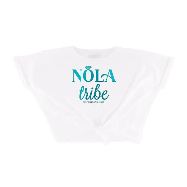 Personalized Bridal Party Tie-Up Wedding Shirt - Nola Tribe