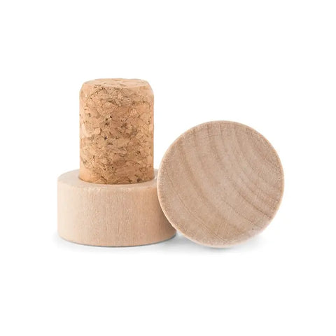 Plain Reusable Wooden Bottle Stopper