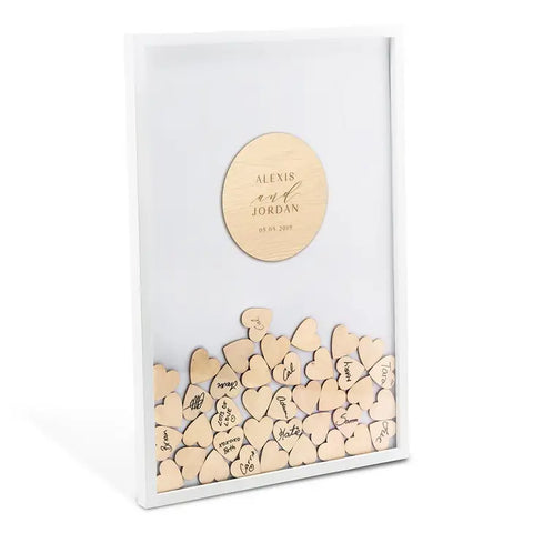 Personalized Drop Box Guest Book - Modern Couple