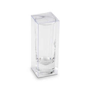 Tall Shot Glass Clear Plastic Gift Box