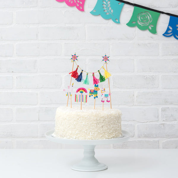 Paper Cake & Cupcake Toppers - Fiesta Party - Set Of 5