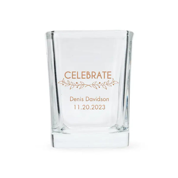 Custom Printed 2 oz. Square Shot Glass Favour - Baby Shower | More Occasions