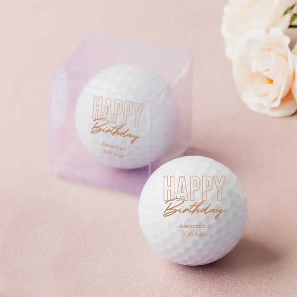 Personalised Golf Ball Wedding Favour - Birthday | More Occasions