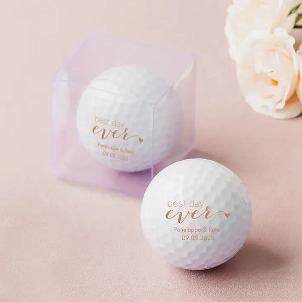 Personalized Golf Ball Wedding Favour - Trendy Sayings | More Designs