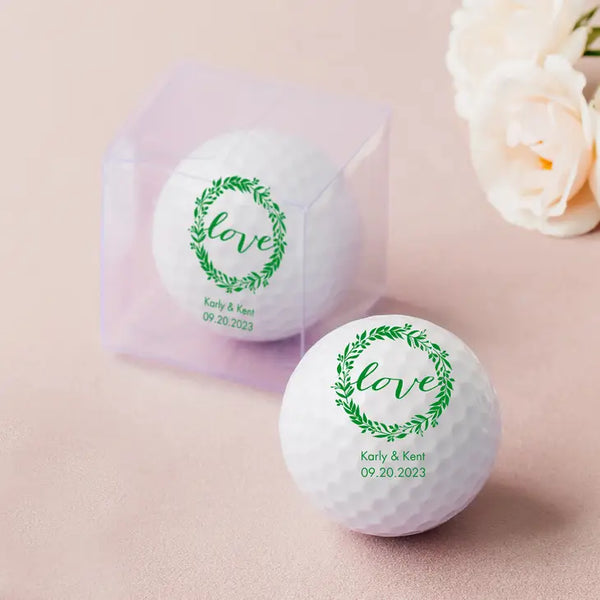 Personalized Golf Ball Wedding Favor - Wedding