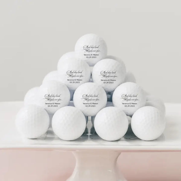 Personalized Golf Ball Wedding Favor - Wedding