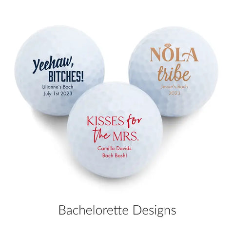 Personalised Golf Ball Wedding Favour - Bachelorette | More Occasions