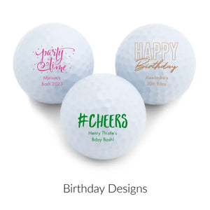 Personalised Golf Ball Wedding Favour - Birthday | More Occasions