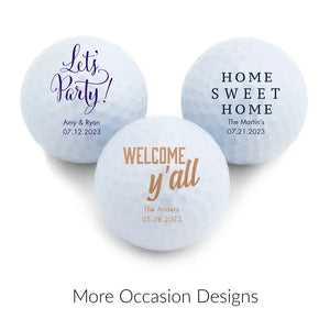 Personalized Golf Ball Wedding Favour - More Occasions