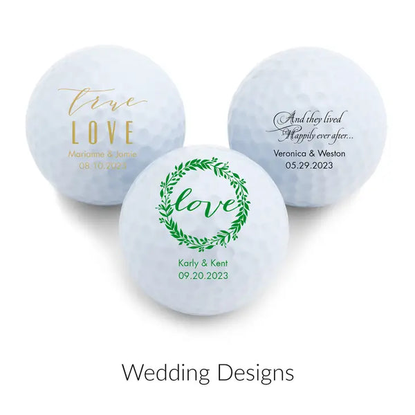 Personalized Golf Ball Wedding Favor - Wedding