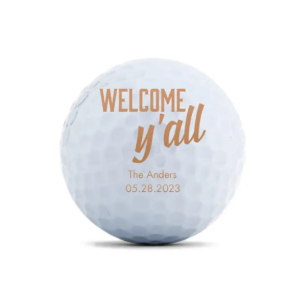 Personalized Golf Ball Wedding Favour - More Occasions