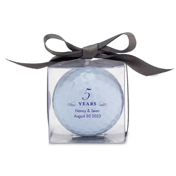 Personalised Golf Ball Wedding Favour - Anniversary | More Occasions