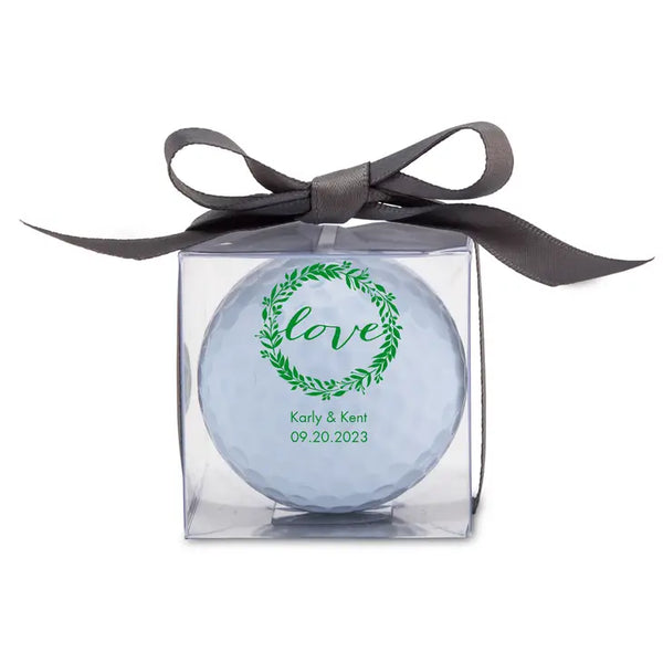 Personalized Golf Ball Wedding Favor - Wedding