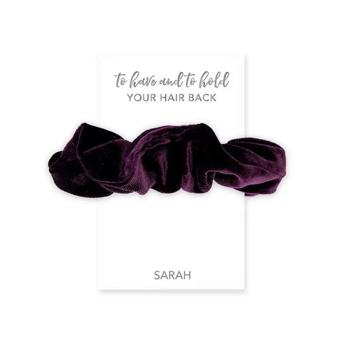 Women's Cute Custom Bridal Party Scrunchie - To Have And To Hold Your Hair Back