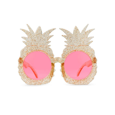 Women’s Unique Shaped Bachelorette Party Sunglasses - Pineapples