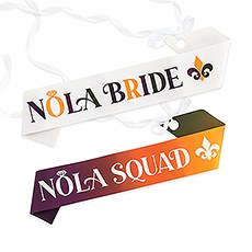 Paper Bachelorette Party Sash - New Orleans