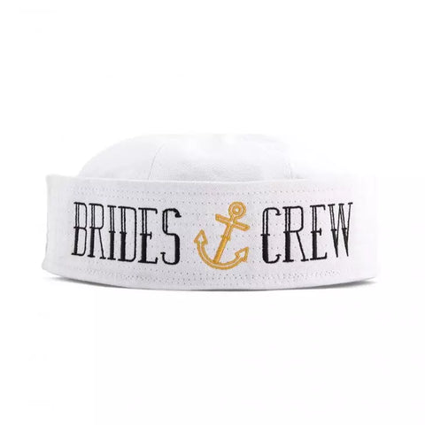 Nautical Bachelorette Party Sailor Hat - Bride's Crew