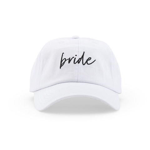 Women’s Embroidered Bachelorette Party Dad Hat - Bride Script