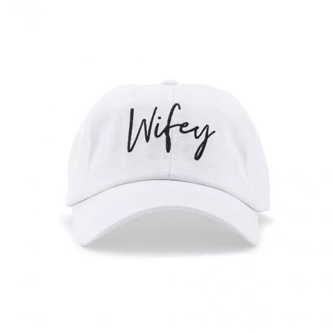 Women's Embroidered Bachelorette Party Dad Hat - Wifey Script