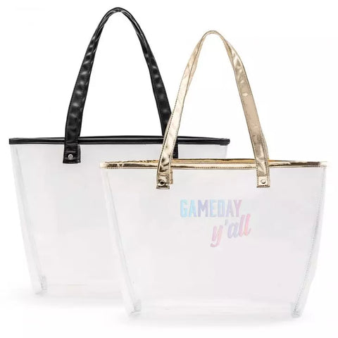 Clear Plastic Stadium Tote Bag - Gameday Y'all