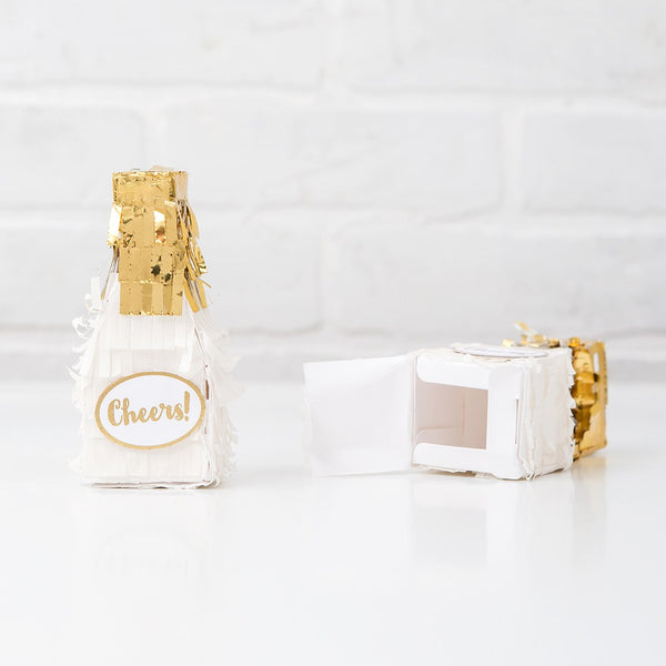 Mini Piñata Favor Box - Champagne Bottle