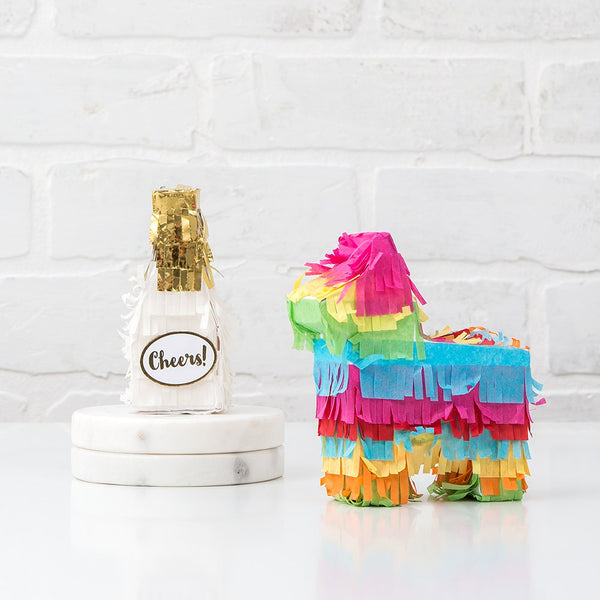 Mini Piñata Favor Box - Champagne Bottle