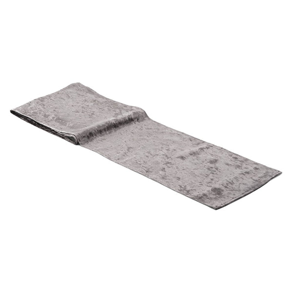 Velvet Table Runner - Silver