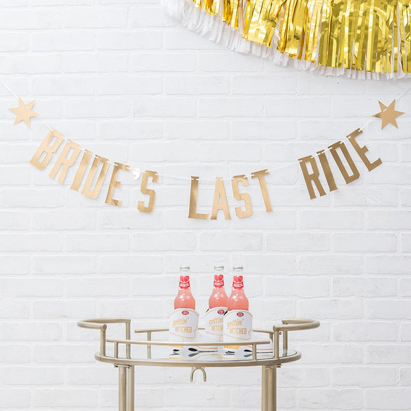 Paper Bachelorette Party Banner - Bride’s Last Ride