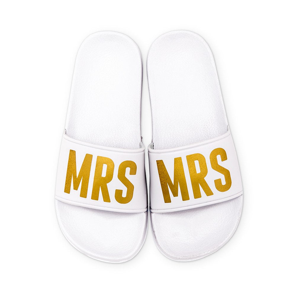 Women’s Bridal Party Slide Sandals - Mrs