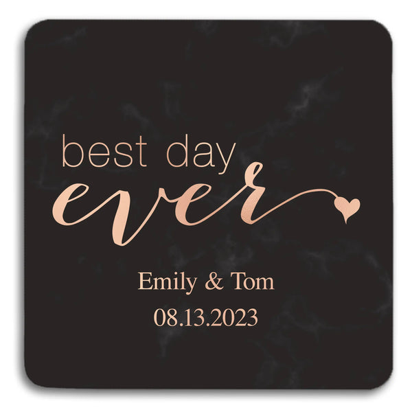 Personalized Marble Paper Coasters - Square - More Occasions