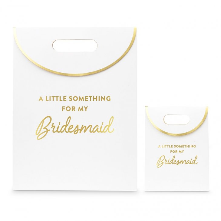 Paper Gift Bag With Handles - For My Bridesmaid