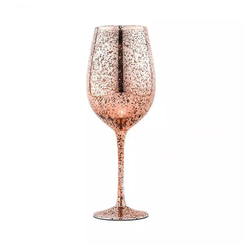 18 Oz. Mercury Wine Glass - Rose Gold