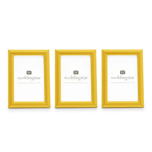 Small 1.75" X 2.5" Metallic Picture Frame - Gold, Silver, Or Rose Gold - Set of 3