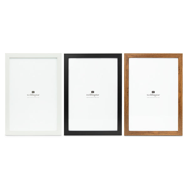 Large 12" X 18" Classic Picture Frame - Black, White, Or Fabricated Wood