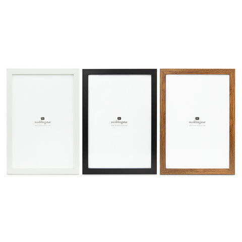 Large 12" X 18" Classic Picture Frame - Black, White, Or Fabricated Wood