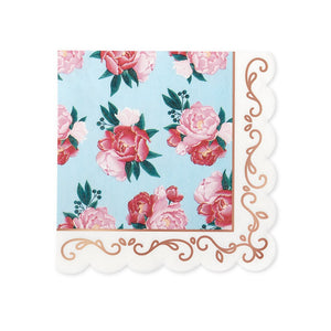 Cute Special Occasion Paper Party Napkins - Modern Floral - Set Of 20