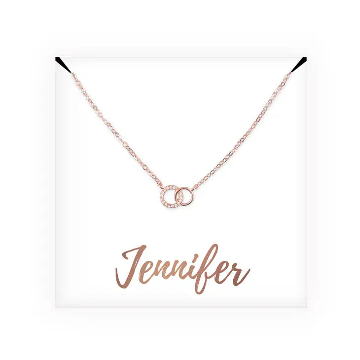 Personalized Bridal Party Pendant Necklace - Cursive