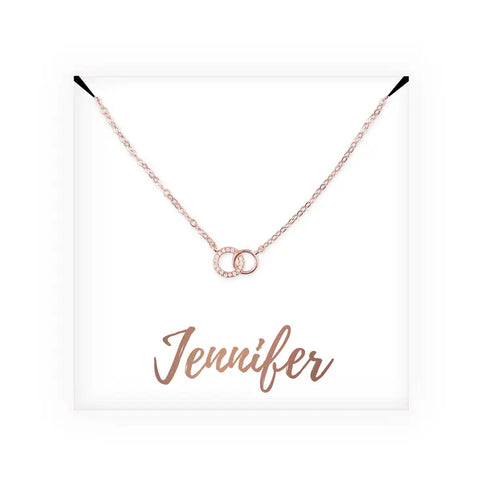 Personalized Bridal Party Pendant Necklace - Cursive