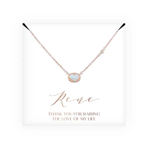 Personalized Bridal Party Pendant Necklace - Mother-In-Law Thank You