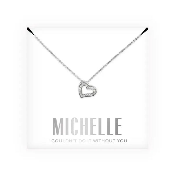 Personalized Bridal Party Pendant Necklace - Couldn't Do It Without You