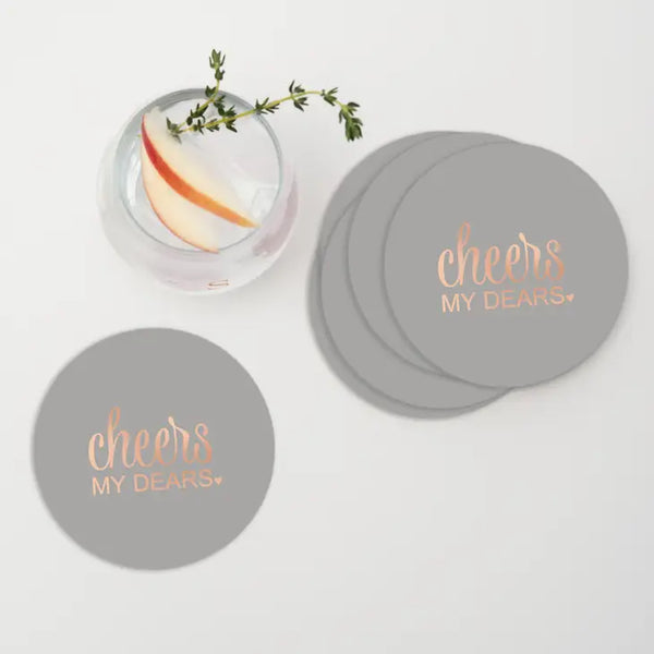 Personalized Paper Coasters - Round - Bridal Shower